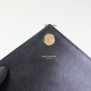 Quilted Medium College Black GHW