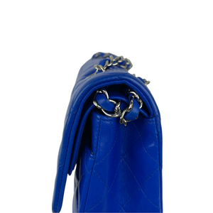 Classic Flap Medium Lambskin Blue SHW