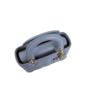 My Lady Dior Lambskin Small Blue GHW