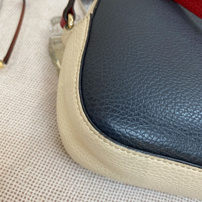 Soho Small Leather Disco Bag Tri Coloured