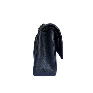 Medium Classic Flap Caviar Black GHW