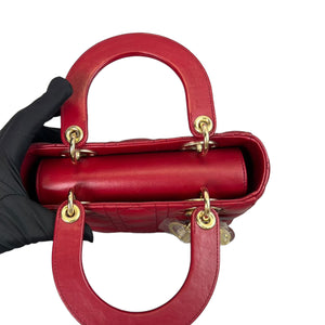 Small My Lady Dior Lambskin Red GHW