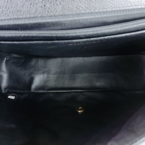 Classic Single Flap Maxi Caviar Black GHW