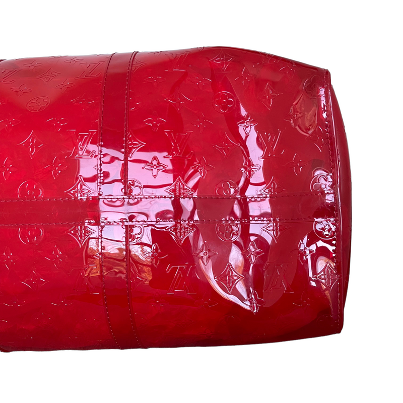 Louis Vuitton Keepall Rgb Clear Ss19 Virgil Abloh Bandouliere 50 870439 Red  Pvc Weekend/Travel Bag