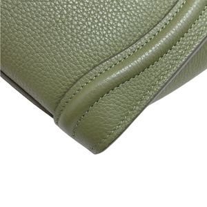 Luggage Bag Nano Leather Army Green GHW