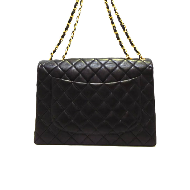 Vintage Single Flap Jumbo XL Black