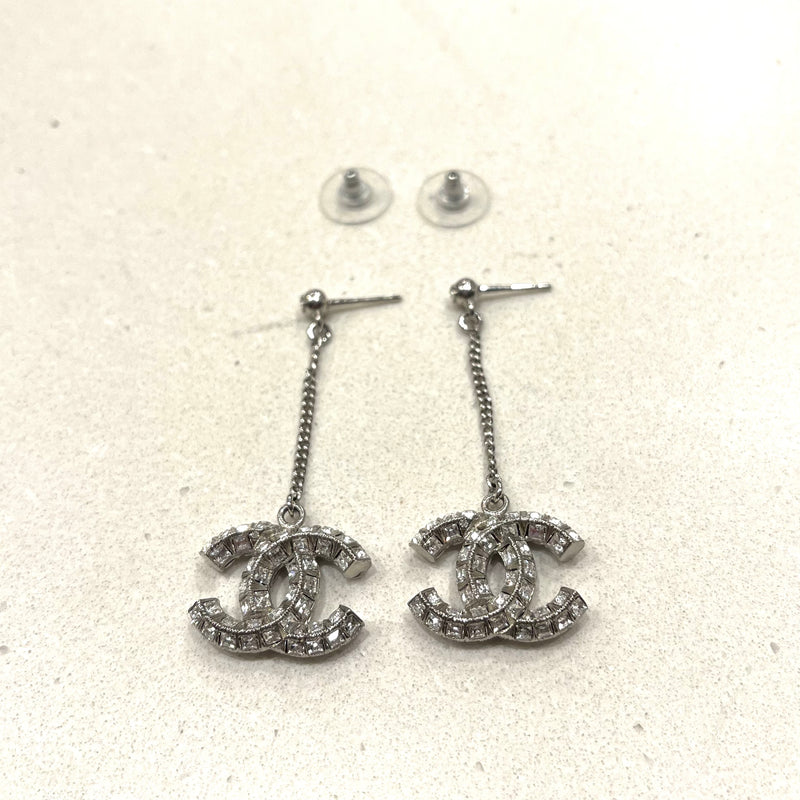 Bag It! - Chanel Crystal Small CC Earrings GHW. Latest