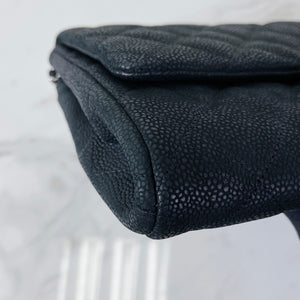 Timeless Clutch in Caviar Leather Black SHW