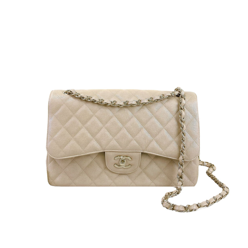 Chanel Quilted Mini Wallet on Chain WOC Iridescent Ivory Gold Hardware –  Coco Approved Studio