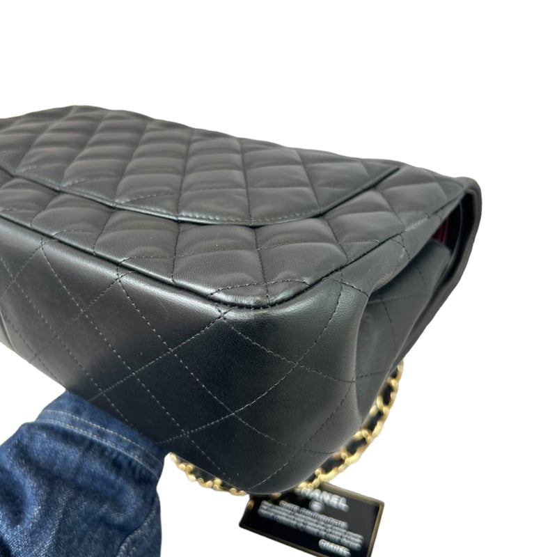 Classic Double Flap Jumbo Lambskin Black GHW