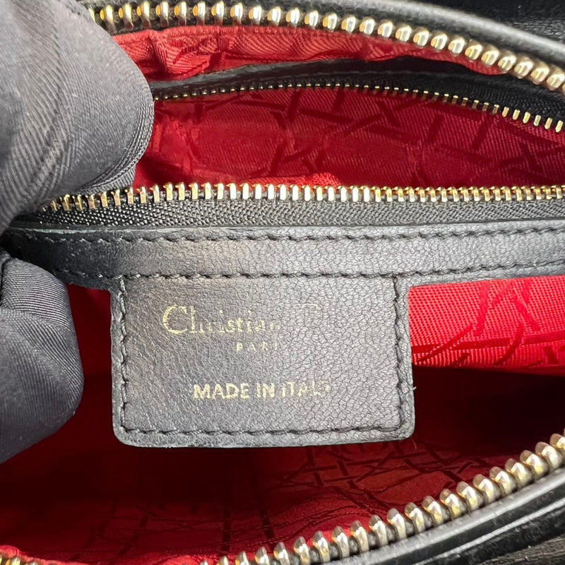 Lady Dior Medium Black GHW