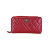 Quilted red wallet RHW