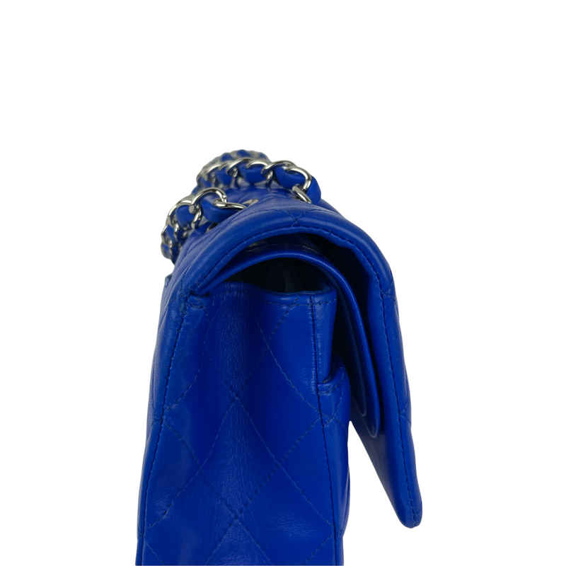 Classic Flap Medium Lambskin Blue SHW