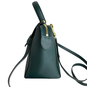 Belt Bag Micro Leather Dark Green GHW