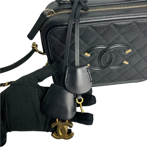 CC Filigree Medium Caviar Vanity Black GHW