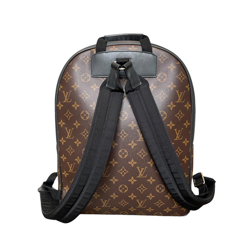 LOUIS VUITTON Josh Monogram Canvas Backpack Bag Brown