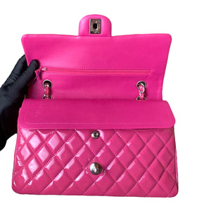 Classic Flap Medium Patent Pink SHW