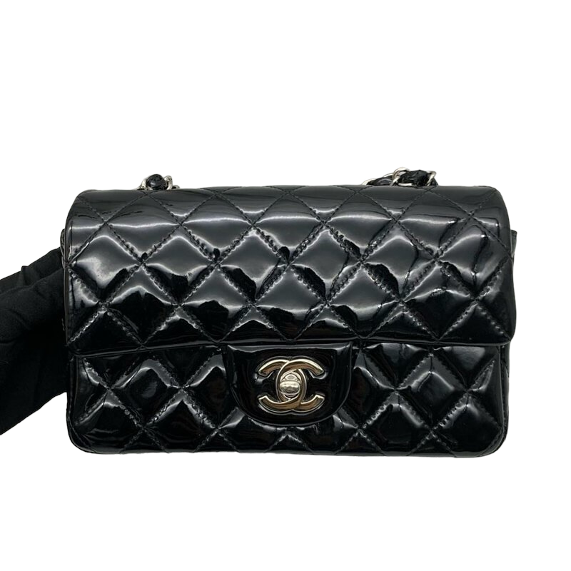 Black patent bag online