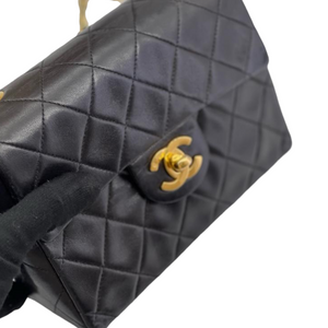 Vintage Mini Square Lambskin Black GHW