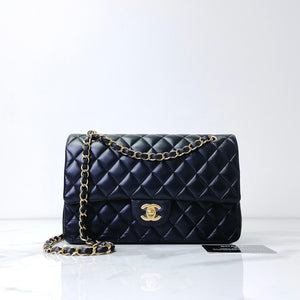 Classic Double Flap Medium Lambskin Black GHW