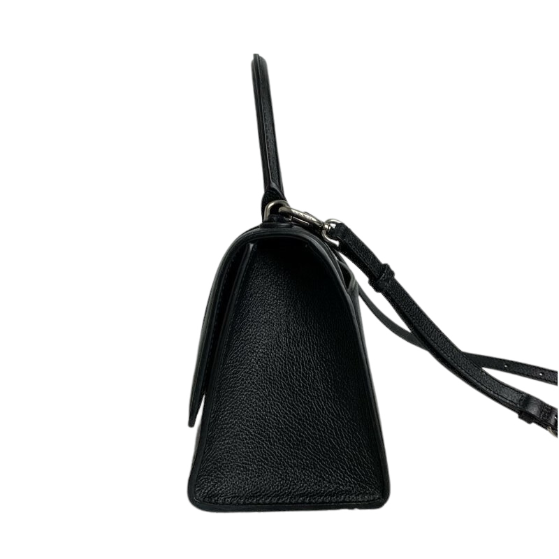 Hourglass Small Grained Leather Black RHW