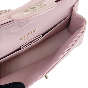 Classic Flap Medium Lambskin Pink GHW