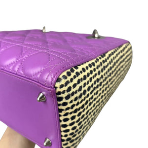 Medium Tri-Color Lady Dior Python sides SHW