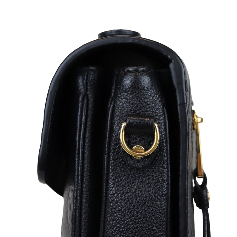 Louis Vuitton Pochette Metis Black Emprinte Leather Monogram Flap Bag –  Globalluxcloset