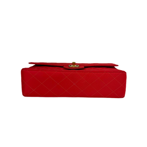 Vintage Medium CC Nylon Flap Bag in Red GHW