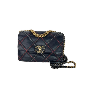 Small Chanel 19 Quilted Flap Bag MHW