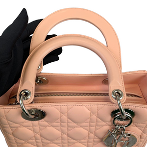 Lambskin Lady Dior Medium Pink SHW