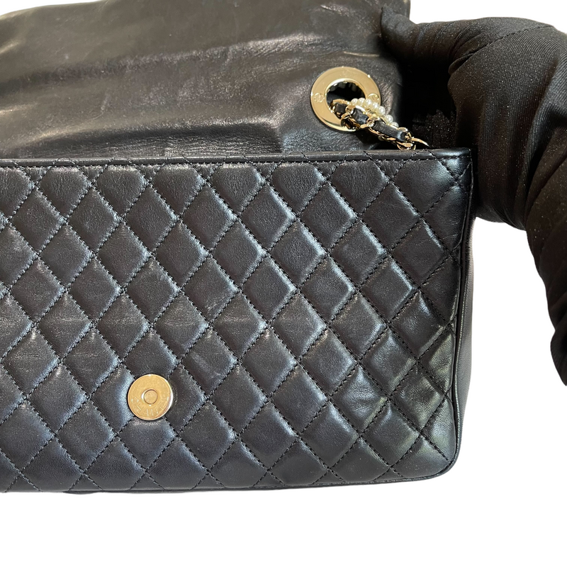 Westminster Flap Lambskin Black Pearl Strap