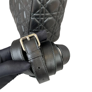 Lambskin Medium Lady Dior Black SHW