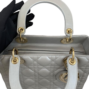 Lady Dior Medium Grey GHW