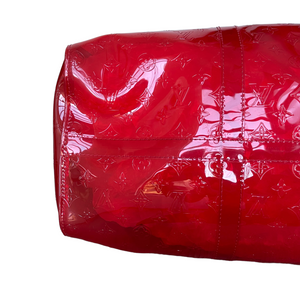 Keepall Clear SS19 Virgil Abloh Bandouliere 50 Red PVC