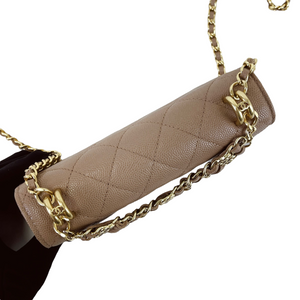 WOC 22K Quilted Caviar Dark Beige GHW