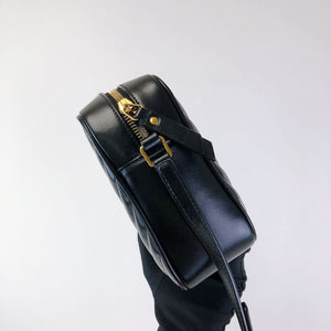 Lou Leather Camera Bag Black GHW