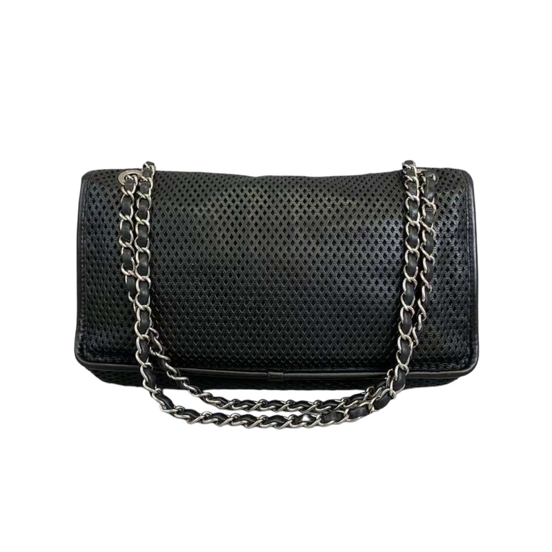 Perforated Medium Flap Black SHW