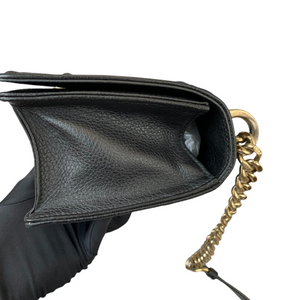 Medium Diorama Leather Black GHW