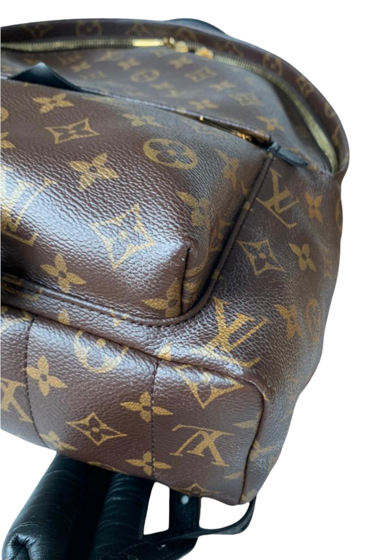 LOUIS VUITTON Palm Springs MM Monogram Canvas Backpack Brown