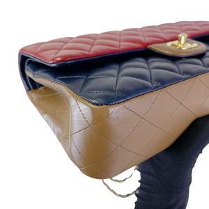 Classic Flap Medium Tri Coloured GHW