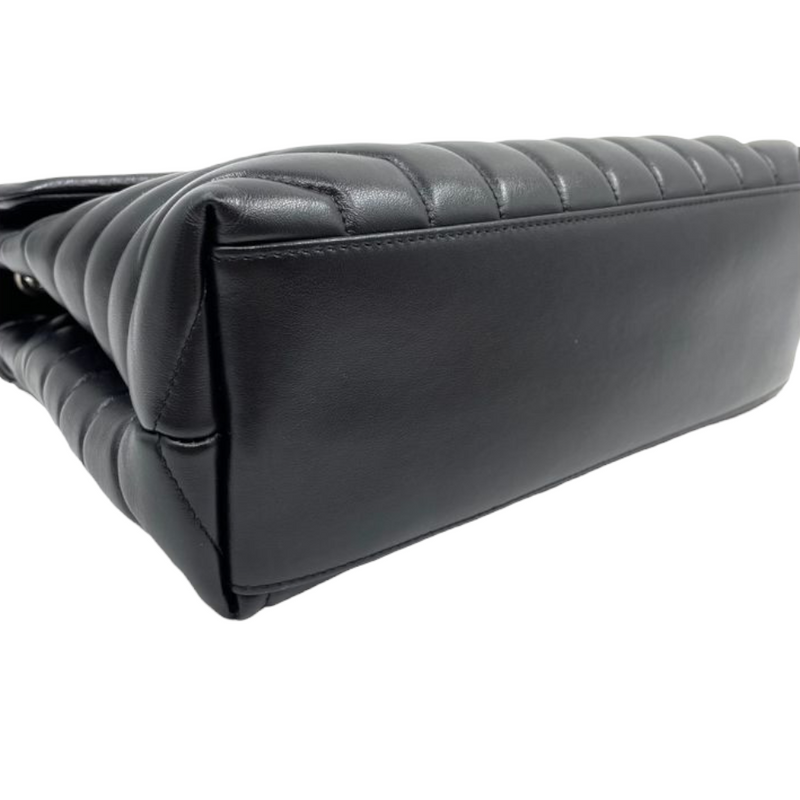 Medium Lou Lou Y Quilted Calfskin Black SHW