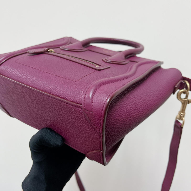 Nano Luggage Tote Purple GHW