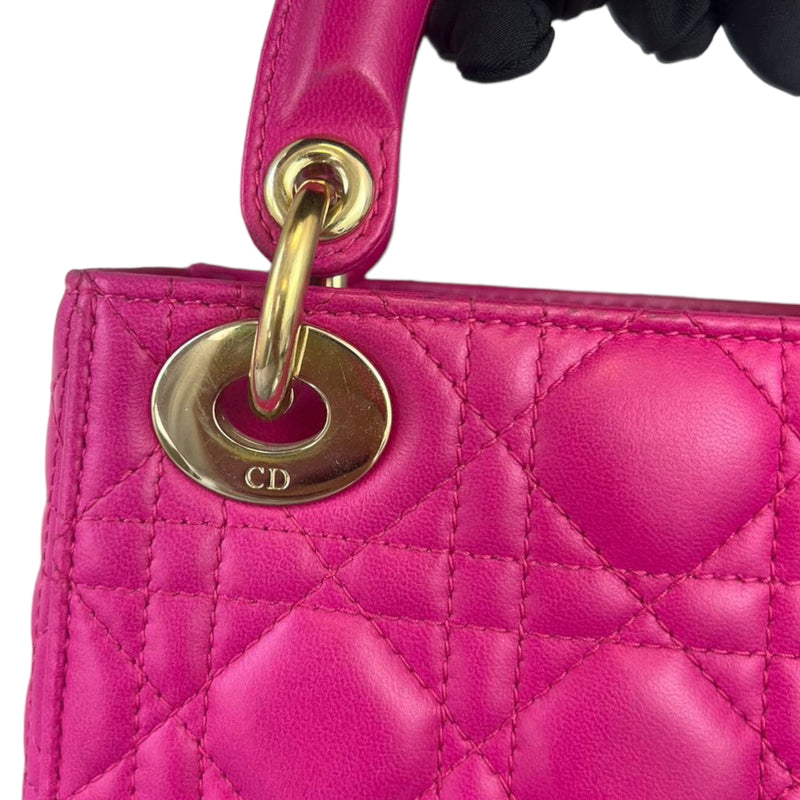 Mini Lady Dior Lambskin Pink GHW