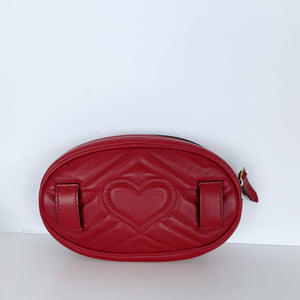 Marmont Belt Bag Red Leather GHW