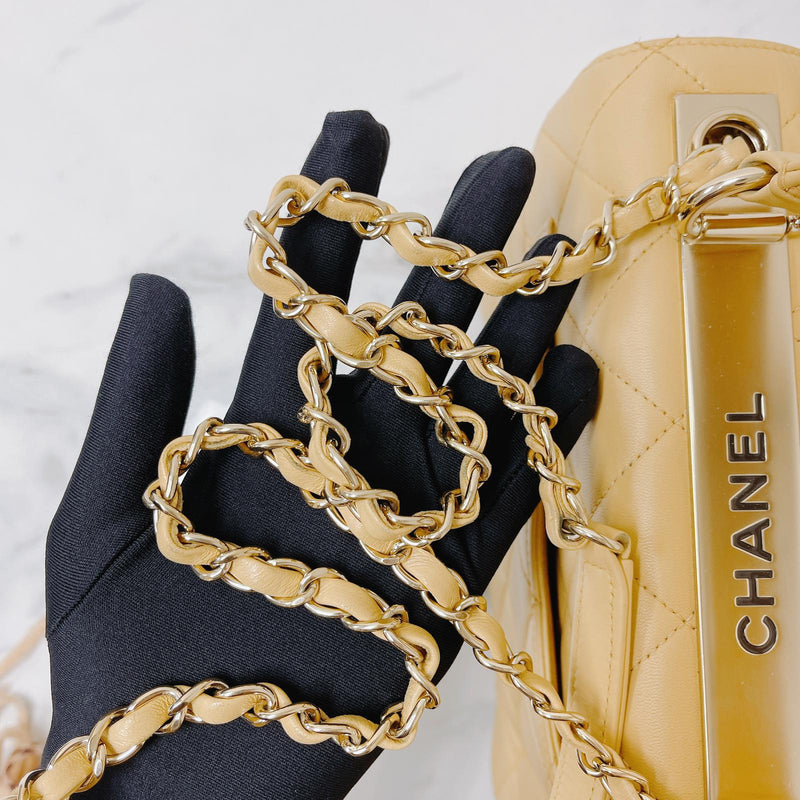 gold plated chanel bag