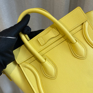 Nano Luggage Leather Citron GHW