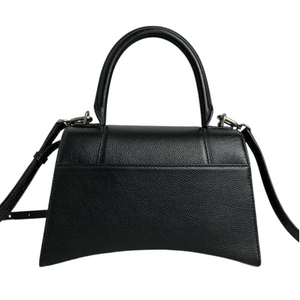 Hourglass Small Grained Leather Black RHW