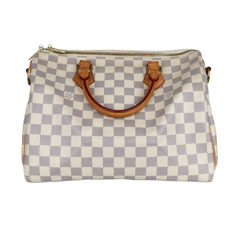 Lv speedy 2025 white bag