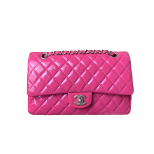 Classic Flap Medium Patent Pink SHW